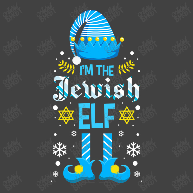 I Am The Jewish Elf Costume 8 Day Hanukkah Yiddish Menorah T Shirt Vintage T-shirt | Artistshot