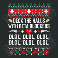 Deck The Halls With Beta Blockers Nurse Christmas Ugly Xmas T Shirt Women's Triblend Scoop T-shirt | Artistshot