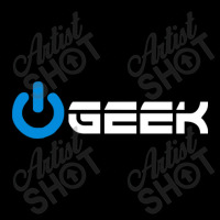 Geek (power On Button) V-neck Tee | Artistshot