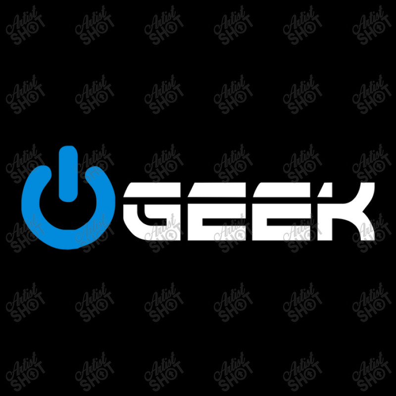 Geek (power On Button) V-neck Tee | Artistshot