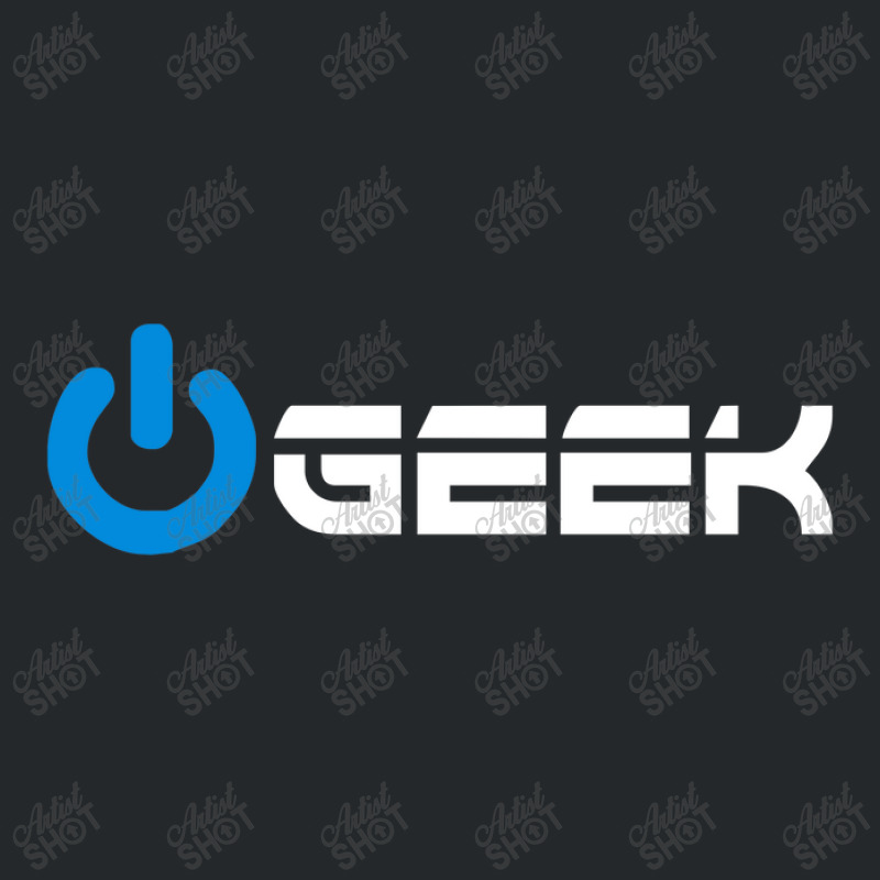 Geek (power On Button) Crewneck Sweatshirt | Artistshot