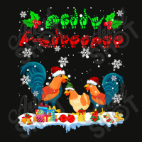 Merry Christmas Cute Chicken Farmer Asl Sign Language Family T Shirt Scorecard Crop Tee | Artistshot