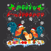 Merry Christmas Cute Chicken Farmer Asl Sign Language Family T Shirt Vintage Hoodie And Short Set | Artistshot