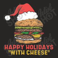 Happy Holidays With Cheese Ladies Fitted T-shirt | Artistshot