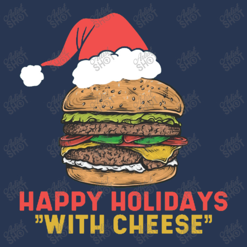 Happy Holidays With Cheese Ladies Denim Jacket | Artistshot