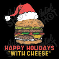 Happy Holidays With Cheese Cropped Sweater | Artistshot