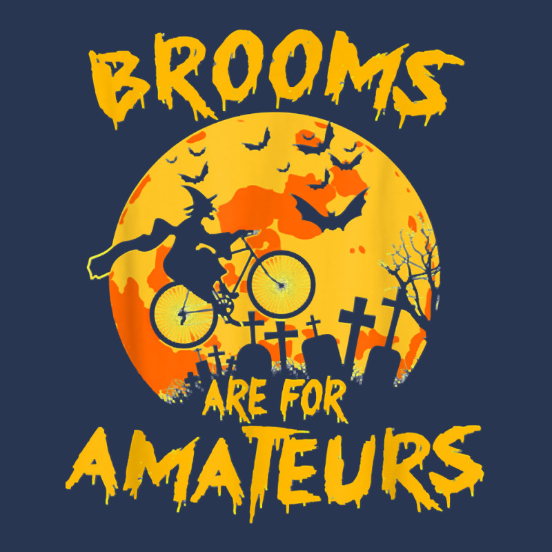 Cycling Funny Halloween Brooms Are For Amateurs Funny Halloween 160 Bi Ladies Denim Jacket by permad | Artistshot