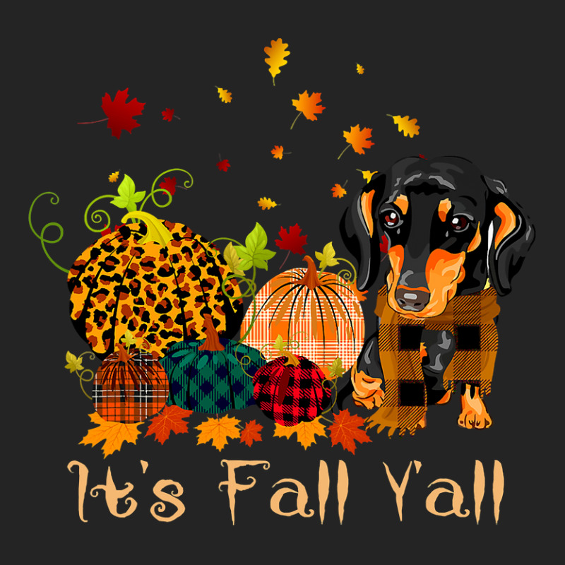 Dachshund Doxie Its Fall Yall Dachshund Pumpkin Dog Thanksgiving Costu 3/4 Sleeve Shirt | Artistshot