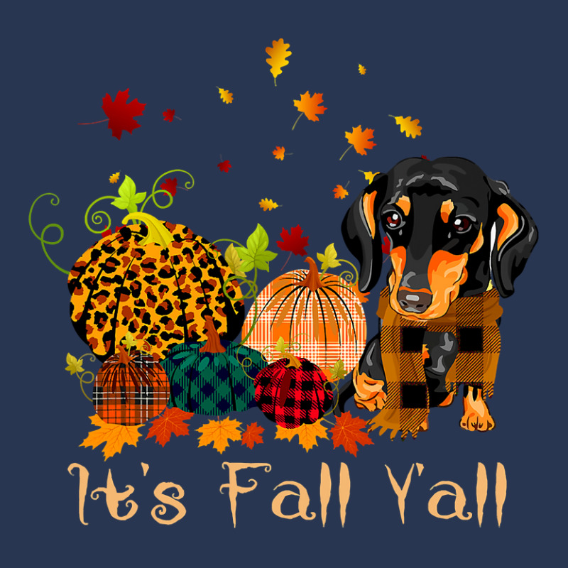 Dachshund Doxie Its Fall Yall Dachshund Pumpkin Dog Thanksgiving Costu Men Denim Jacket | Artistshot