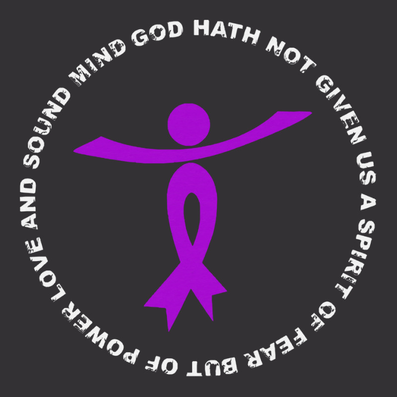 Alzheimers Awareness T  Shirt God Hath Not Given Spirit Of Fear Power Vintage Hoodie | Artistshot