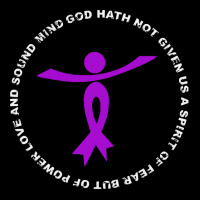 Alzheimers Awareness T  Shirt God Hath Not Given Spirit Of Fear Power Lightweight Hoodie | Artistshot