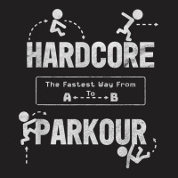 Hardcore Parkour Shirt With Stunt Performing Silhouettes T-shirt | Artistshot