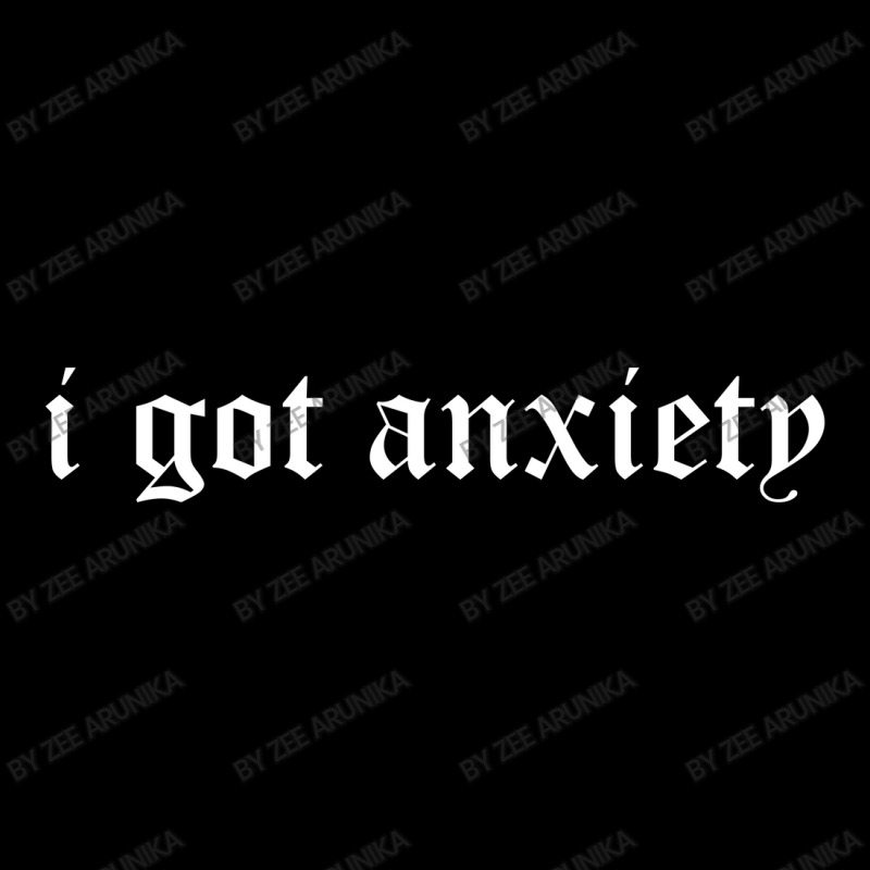 I Got Anxiety Cropped Hoodie | Artistshot