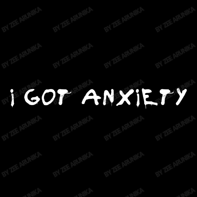 I Got Anxiety Cropped Hoodie | Artistshot