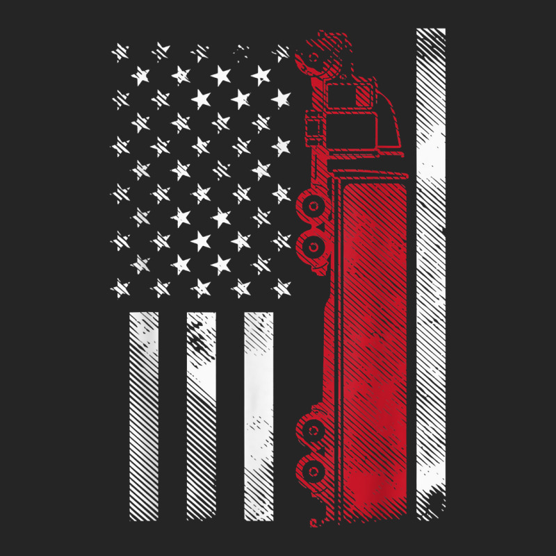 Us American Flag Semi Truck Driver 18 Wheeler Trucker Gift T Shirt Unisex Hoodie | Artistshot