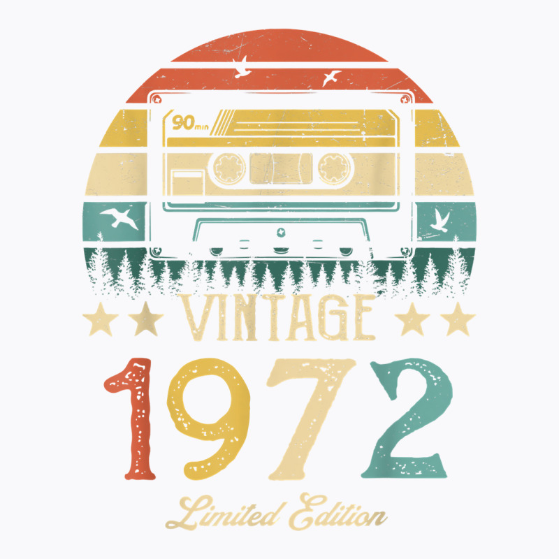 Vintage 1972 Retro Cassette 1972 50th Birthday 50 Years Old T Shirt T-shirt | Artistshot