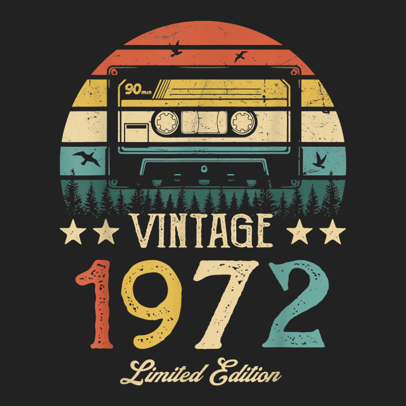 Vintage 1972 Retro Cassette 1972 50th Birthday 50 Years Old T Shirt Backpack | Artistshot