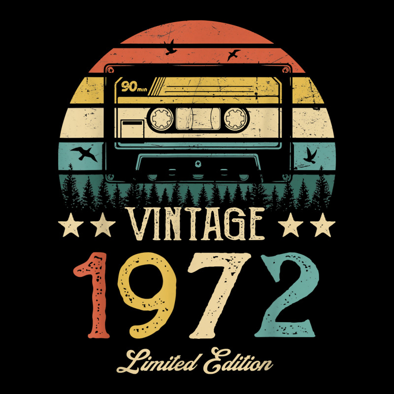 Vintage 1972 Retro Cassette 1972 50th Birthday 50 Years Old T Shirt Unisex Jogger | Artistshot