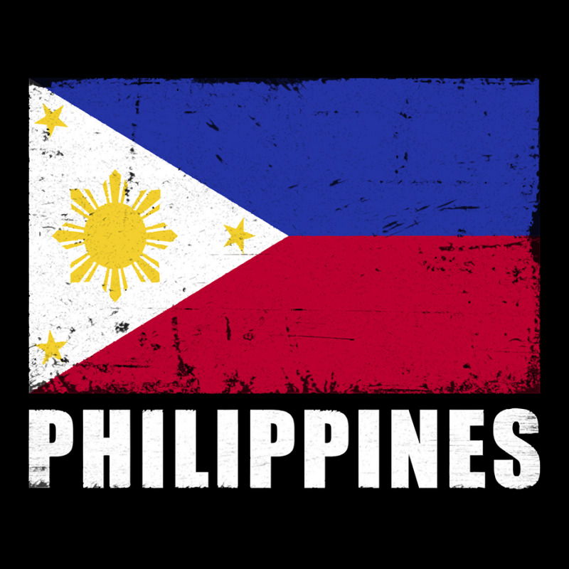 Philippines Flag Design Grunge Country Flag Philippines Long Sleeve T 