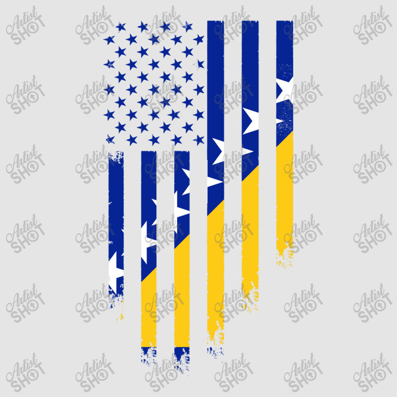 Bosnia And Herzegovina American Flag | Bosnian Roots Exclusive T-shirt by John Phillips | Artistshot