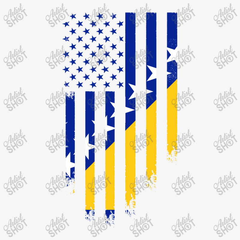 Bosnia And Herzegovina American Flag | Bosnian Roots Champion Hoodie by John Phillips | Artistshot