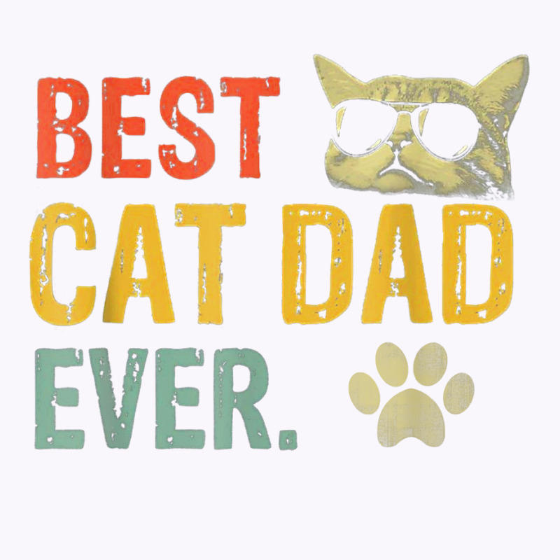 Vintage Best Cat Dad Ever T Shirt Cat Daddy Gift T Shirt Tank Top | Artistshot