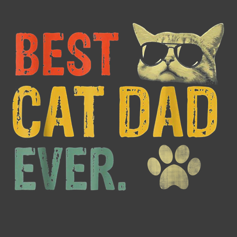 Vintage Best Cat Dad Ever T Shirt Cat Daddy Gift T Shirt Men's Polo Shirt | Artistshot