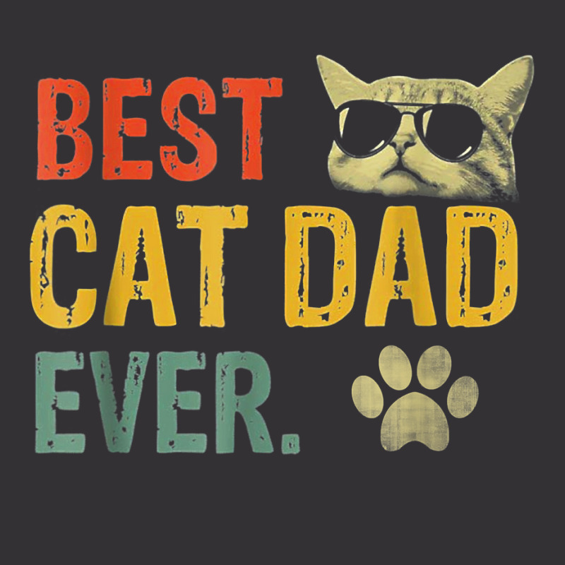 Vintage Best Cat Dad Ever T Shirt Cat Daddy Gift T Shirt Vintage Hoodie And Short Set | Artistshot