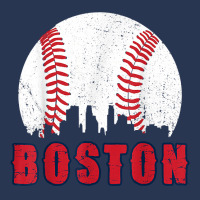 Vintage Boston Skyline Baseball Throwback For Red Game Day T Shirt Men Denim Jacket | Artistshot