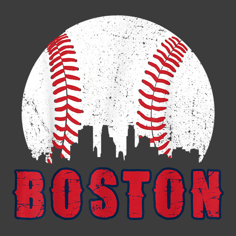 Vintage Boston Skyline Baseball Throwback For Red Game Day T Shirt Men's Polo Shirt | Artistshot