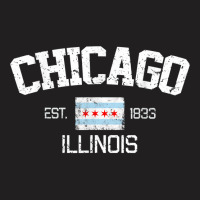 Vintage Chicago Illinois Est. 1833 Gift T Shirt T-shirt | Artistshot