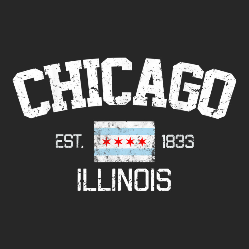 Vintage Chicago Illinois Est. 1833 Gift T Shirt Men's T-shirt Pajama Set | Artistshot