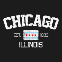 Vintage Chicago Illinois Est. 1833 Gift T Shirt Hoodie & Jogger Set | Artistshot