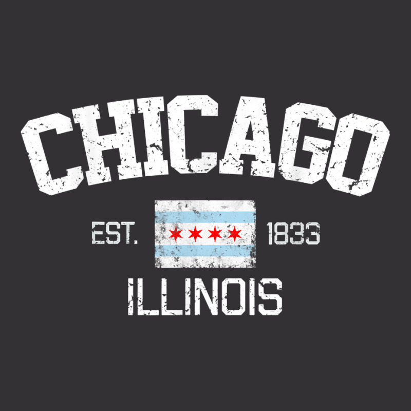 Vintage Chicago Illinois Est. 1833 Gift T Shirt Vintage Hoodie And Short Set | Artistshot