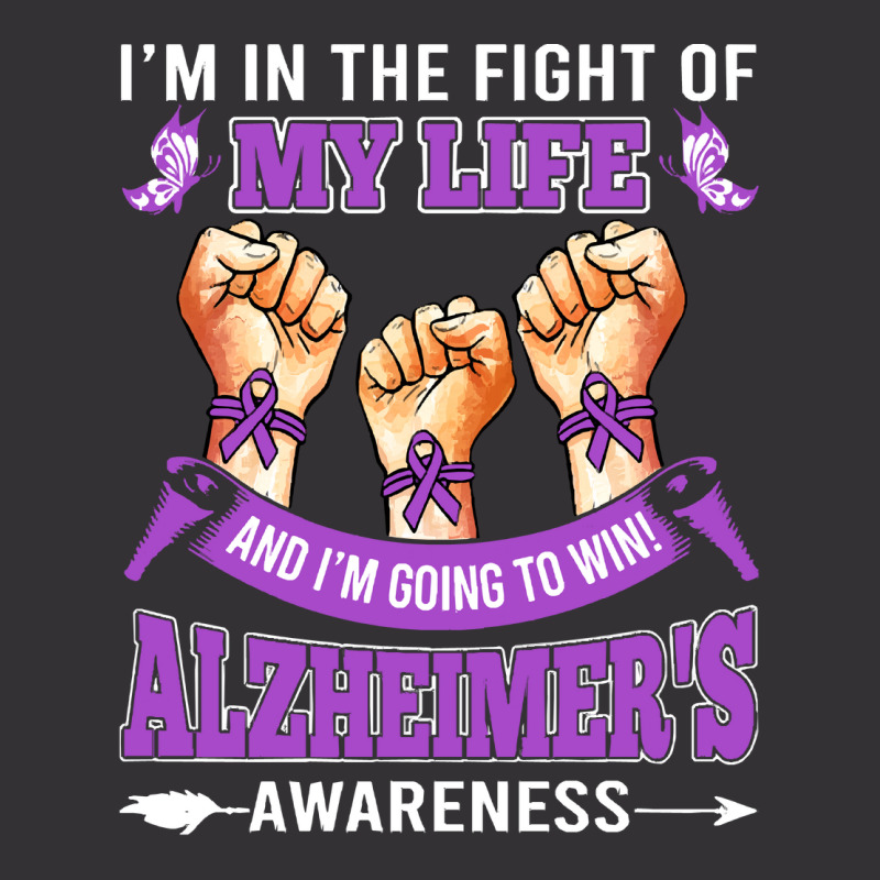 Alzheimers Awareness In The Fight T  Shirt Alzheimer's Awareness In Th Vintage Hoodie And Short Set by musselrhinoceros | Artistshot