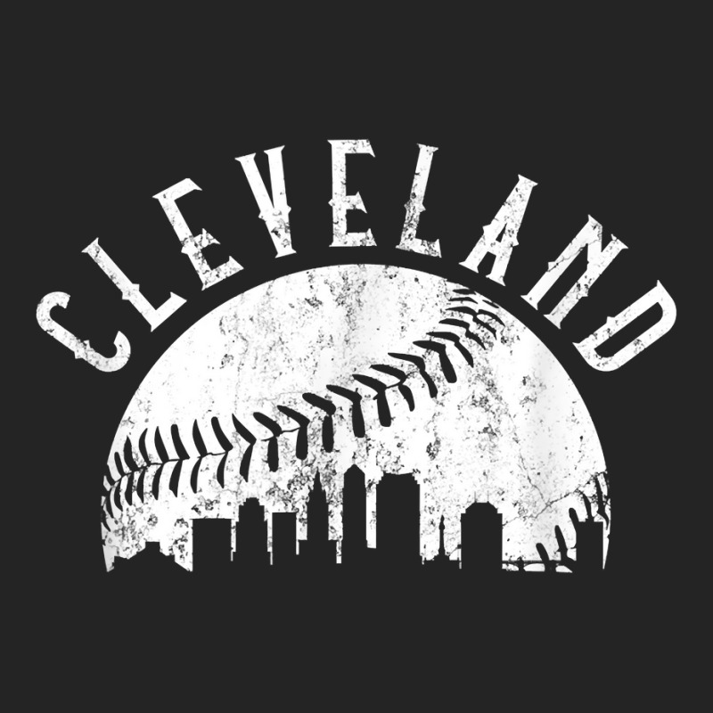 Vintage Cleveland Ohio Skyline Apparel T Shirt 3/4 Sleeve Shirt | Artistshot