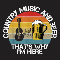 Vintage Country Music And Beer That's Why I'm Here Mens T Shirt T-shirt | Artistshot