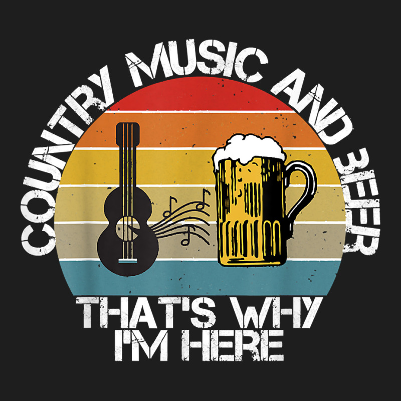 Vintage Country Music And Beer That's Why I'm Here Mens T Shirt Classic T-shirt | Artistshot