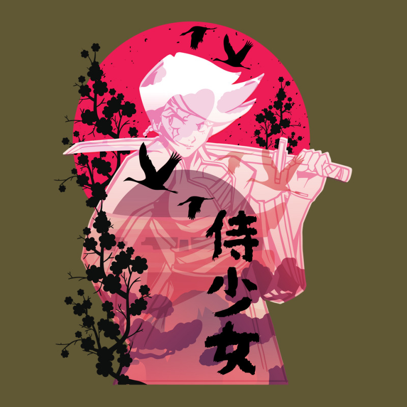 Samurai Woman Anime Vintage Short | Artistshot