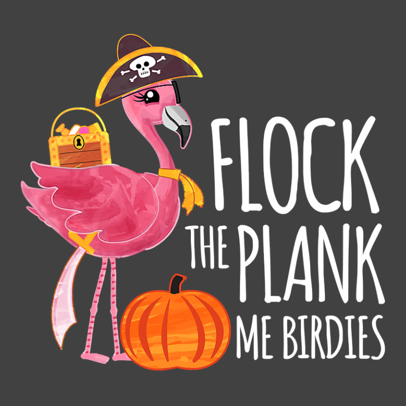 Flamingo Tropical Cute Halloween Flamingo Pirate Flock The Plank Costu Vintage T-shirt | Artistshot