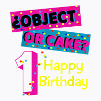 Object Or Cake Happy Birthday 1 Family Matching Confetti T Shirt T-shirt | Artistshot