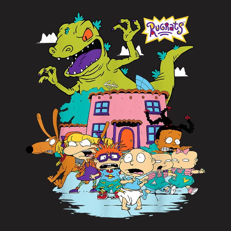 Rugrats Running Away From Reptar T Shirt T-Shirt by bhuvanseeliger | Artistshot