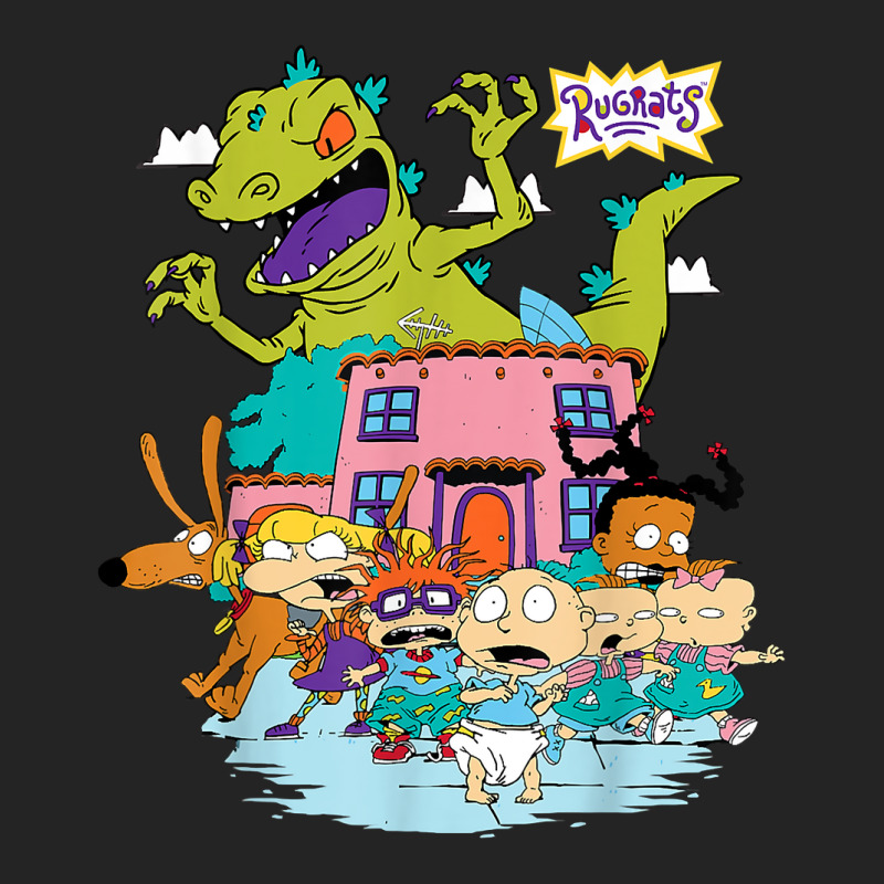 Rugrats Running Away From Reptar T Shirt 3/4 Sleeve Shirt by bhuvanseeliger | Artistshot