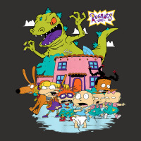 Rugrats Running Away From Reptar T Shirt Champion Hoodie | Artistshot