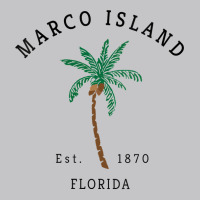 Womens Marco Island Florida Colorful Palm Tree Retro Novelty Art V Nec Baby Bodysuit | Artistshot