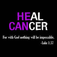 Alzheimers Awareness T  Shirt Heal Cancer God Nothing Will Be Impossib Adjustable Cap | Artistshot