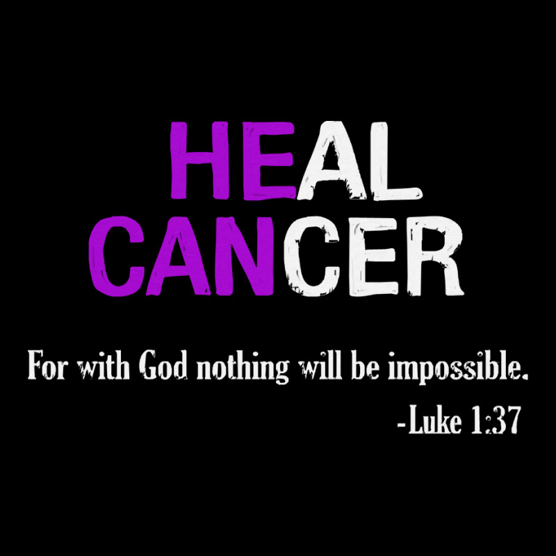 Alzheimers Awareness T  Shirt Heal Cancer God Nothing Will Be Impossib Adjustable Cap | Artistshot