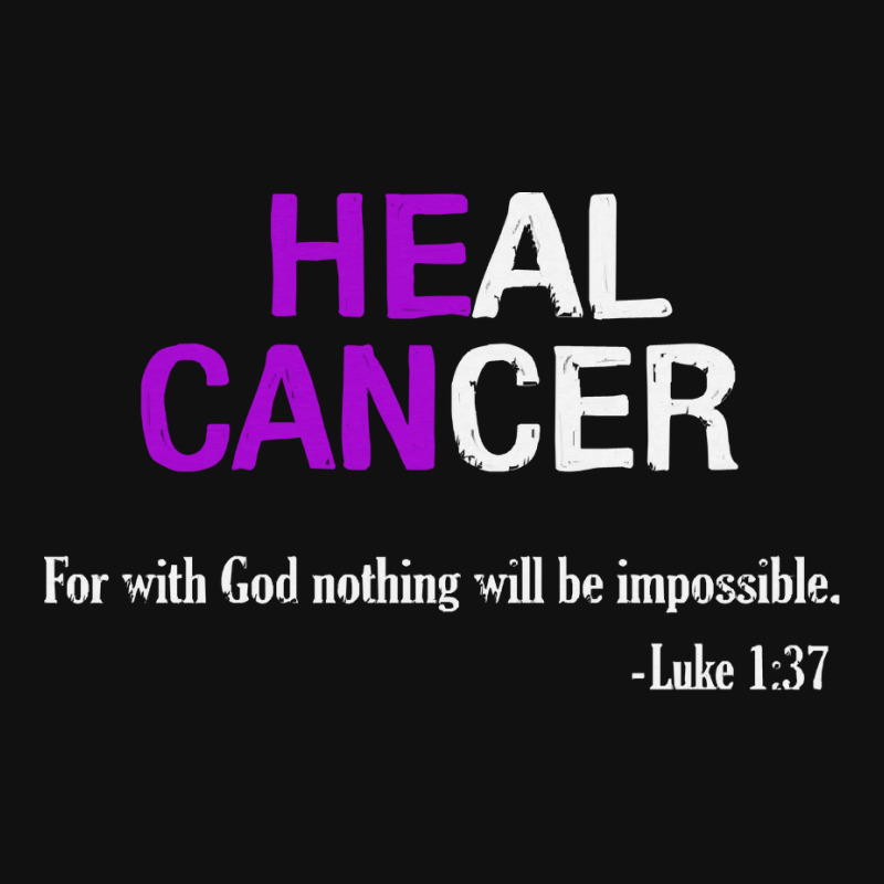 Alzheimers Awareness T  Shirt Heal Cancer God Nothing Will Be Impossib Baby Beanies | Artistshot