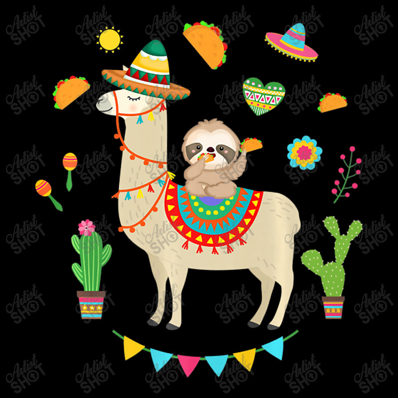 Sloth Riding Llama Mexican Fiessta Costume Taco Gift Premium T Shirt V-neck Tee | Artistshot