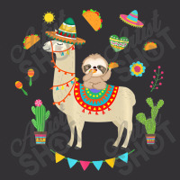 Sloth Riding Llama Mexican Fiessta Costume Taco Gift Premium T Shirt Vintage Hoodie | Artistshot